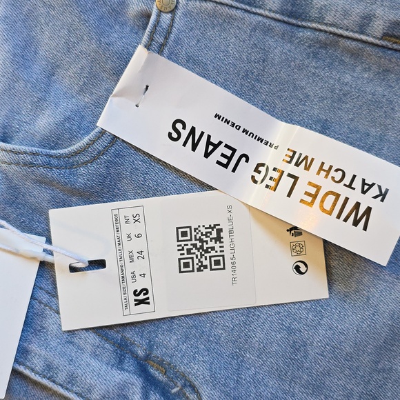 KATCH ME Light Blue Flare Women's Jeans - Picture 10 of 15